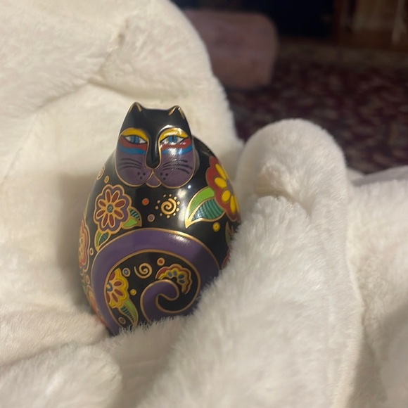 Set of 3 Laurel Burch Ceramic Eggs- The Cat Collection 1996-97-96 - Picture 9 of 11